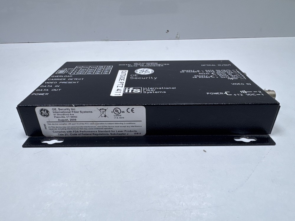 GE Security vt14130WDM DIGITAL VIDEO TRANSMITTER DATA TRANSCEIVER