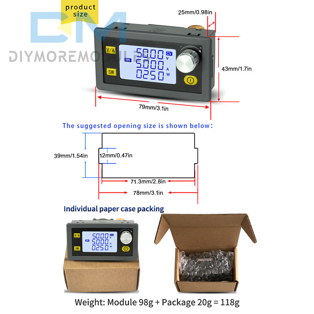 Adjustable CNC Regulated Power Supply Module Constant Volt&Current DC Step-down