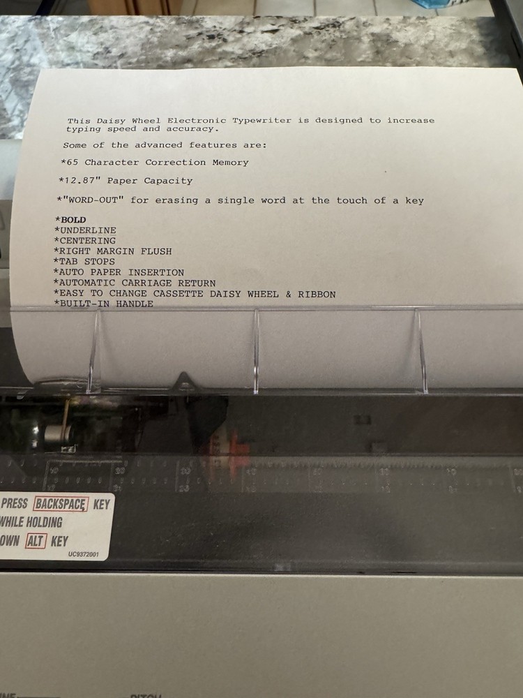 Brother Correctronic GX-6750 Electronic Typewriter With Tested Working