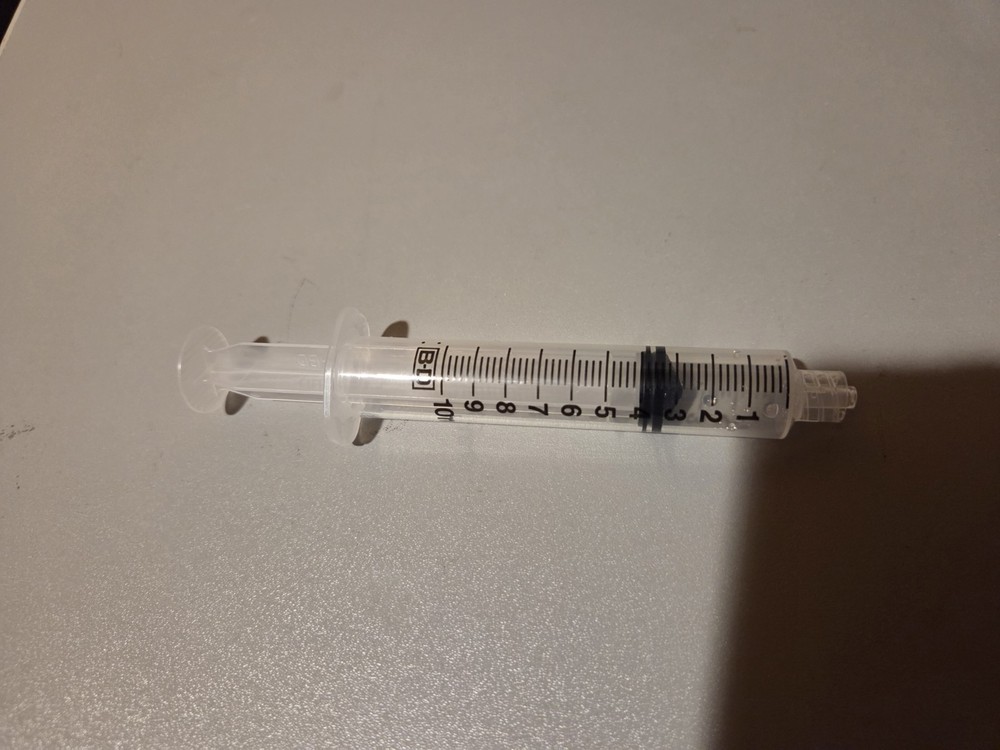 10ml Syringe Without Needle Sterile Small Plastic, Individually Packed EXP 2031