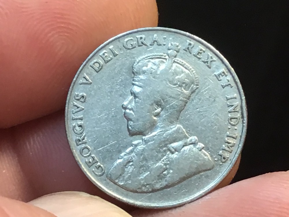 1922 Canadian Five Cent, Penny, Canada Nickel