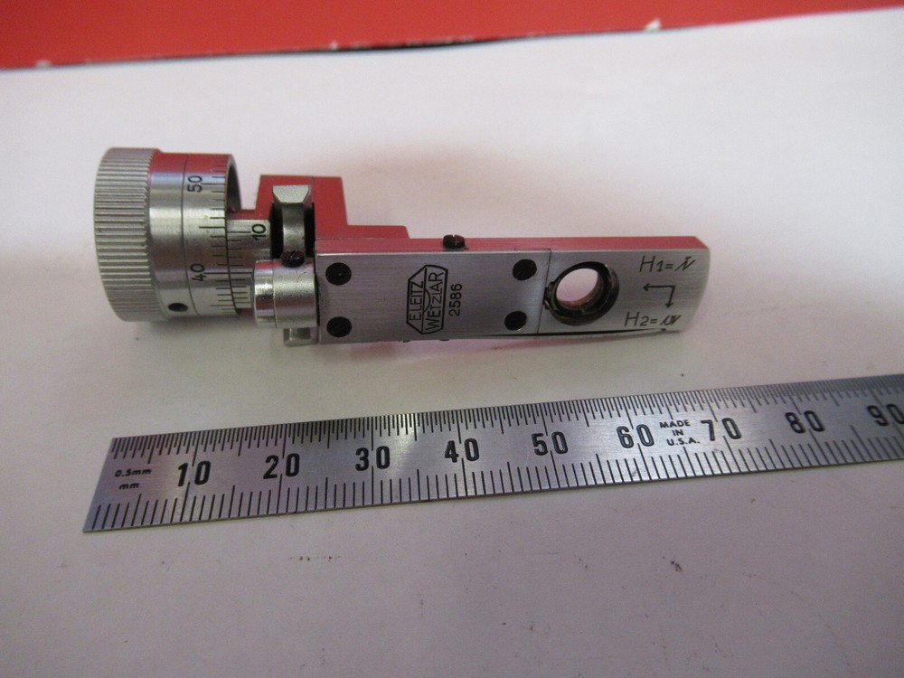 LEITZ GERMANY BEREK COMPENSATOR OPTICS MICROSCOPE PART AS PICTURED S4-B-55