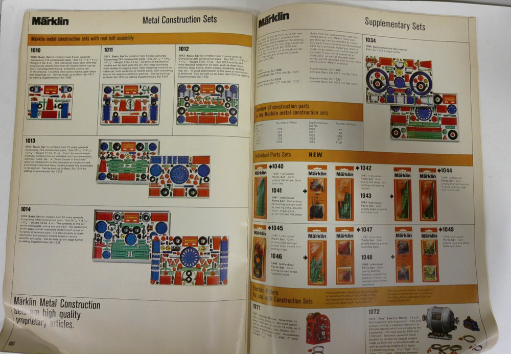 Vintage Marklin 1973 Catalog