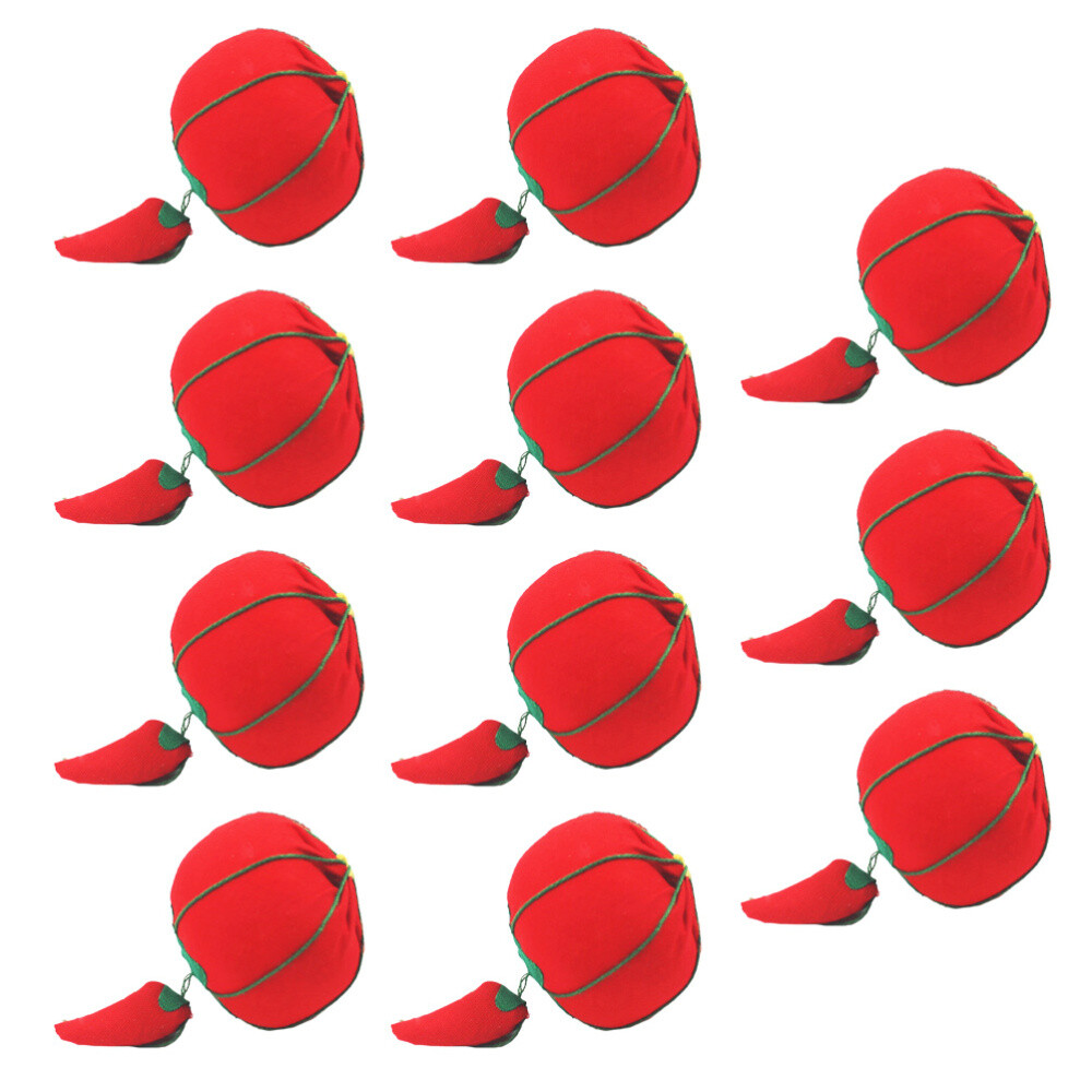 10Pcs Handcraft Tool Tomato Shaped Cushion for Sewing
