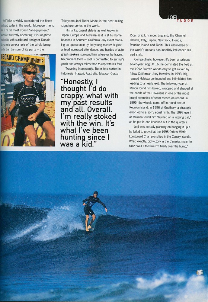 Surf magazine "ProSurfing" Spring 1999