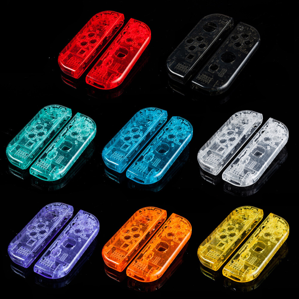 For Nintendo Switch Joy-Con Replacement Shell Case Housing DIY Translucent 1Pair