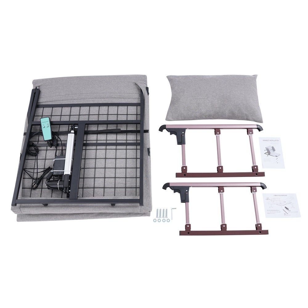 Electric Lifting Bed Backrest 2-80° Adjustable Back Rest Support Brand New--