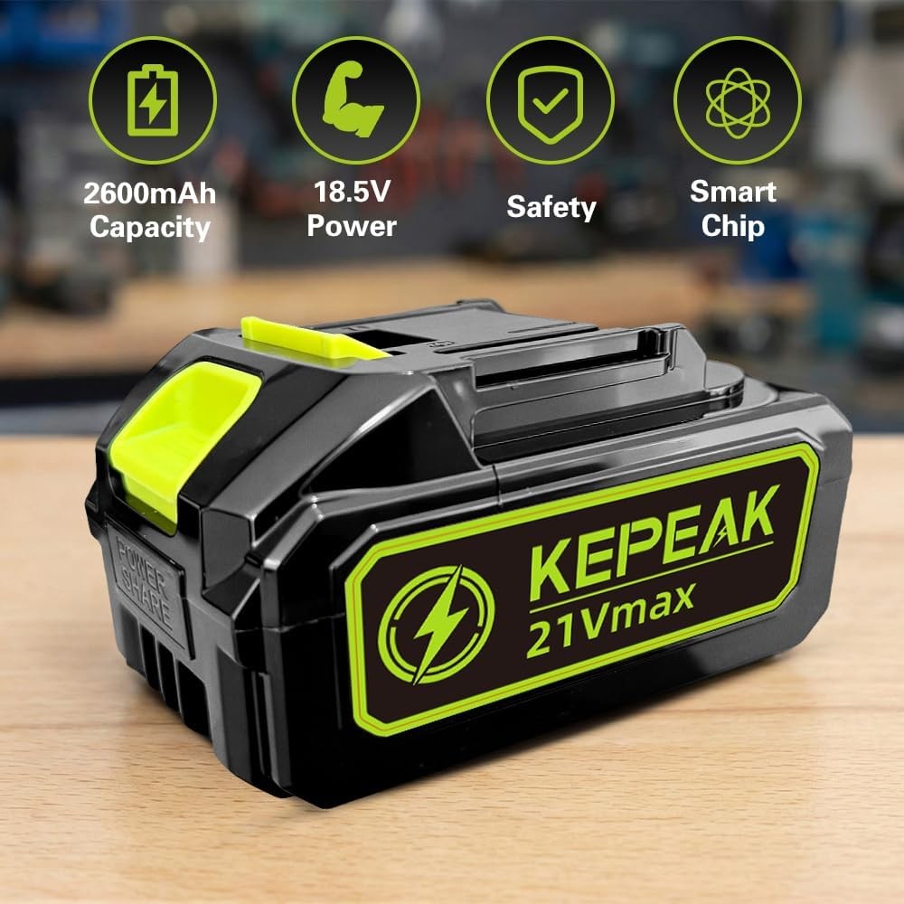 KEPEAK Universal Lithium-ion Battery, High Capacity Replacement & Backup Battery