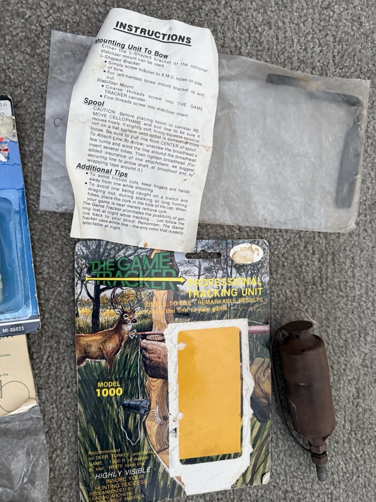 Game Tracker 1000 Unit Spooled Up Plus 2 Additional Spools- New Old Stock