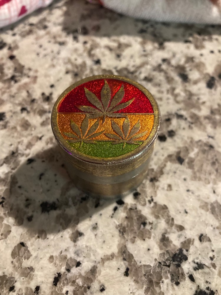 Vintage Rasta themed Herb Grinder