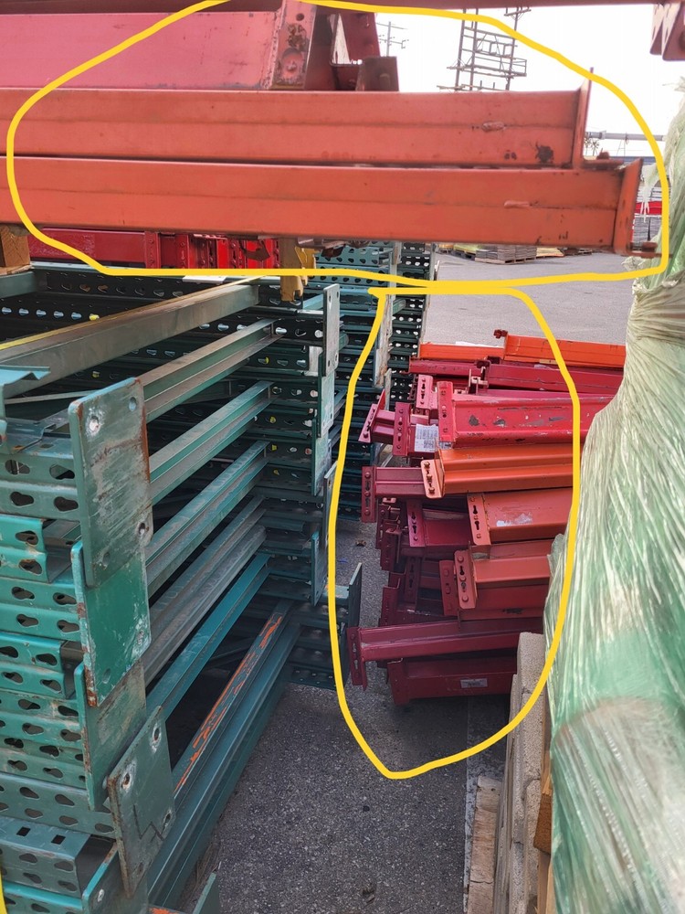Pallet rack shelving beams Red 96"x4