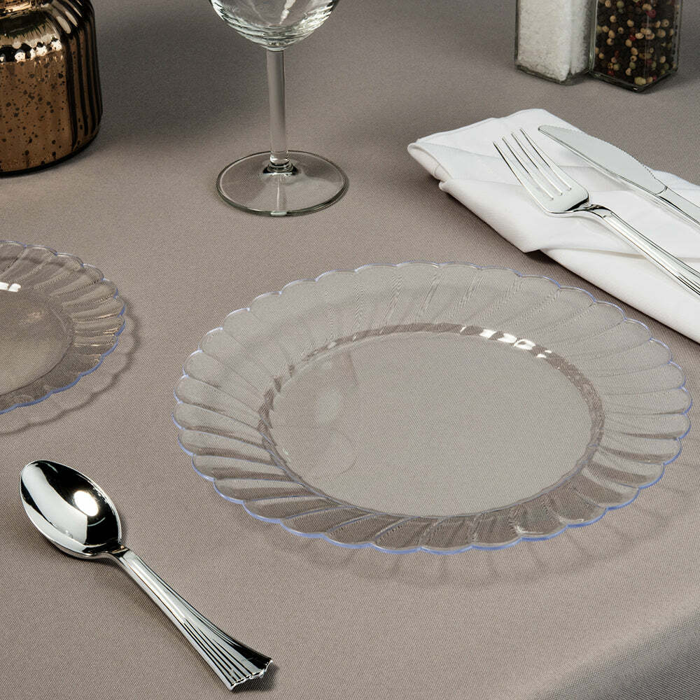 9" Clear Round Plates (50 count) - RP91C
