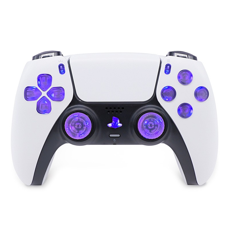 DIY Colored LED Light Board D-Pad Face Buttons Thumbsticks For PS5 Controller