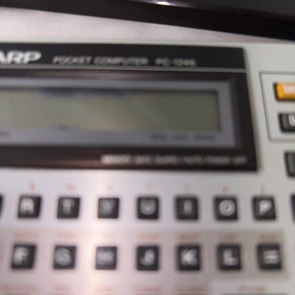 Sharp Pocket Computer PC-1246 w/ Programming Manual & Box Not Working Parts