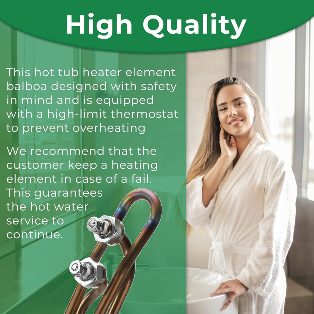 5.5KW 240V Titanium Flo-Thru Universal Heating Element, Hot Tub Heater Element w