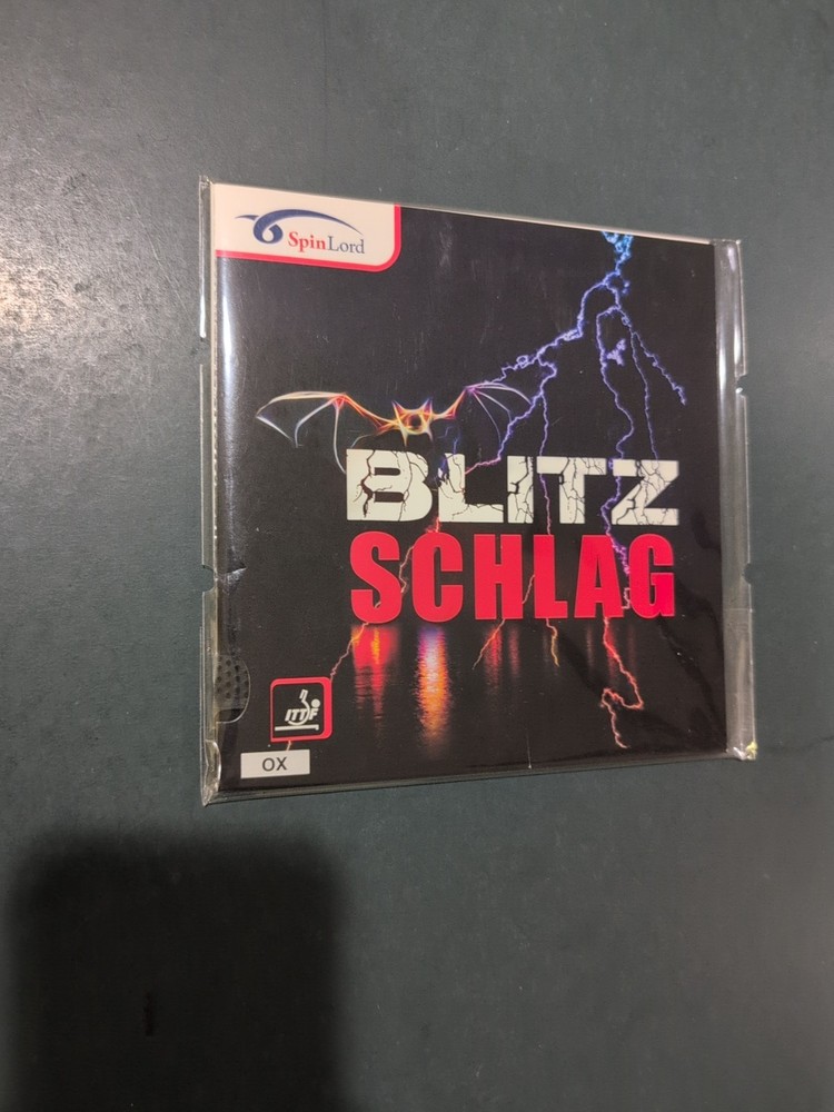 Spinlord Blitzschlag Long Pip Ox Black Rubber