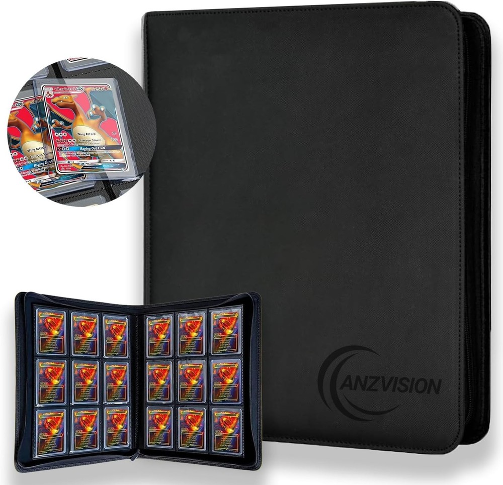 Toploader Binder, Holds 288 Toploaders, 9 Pocket Top Loader Binders