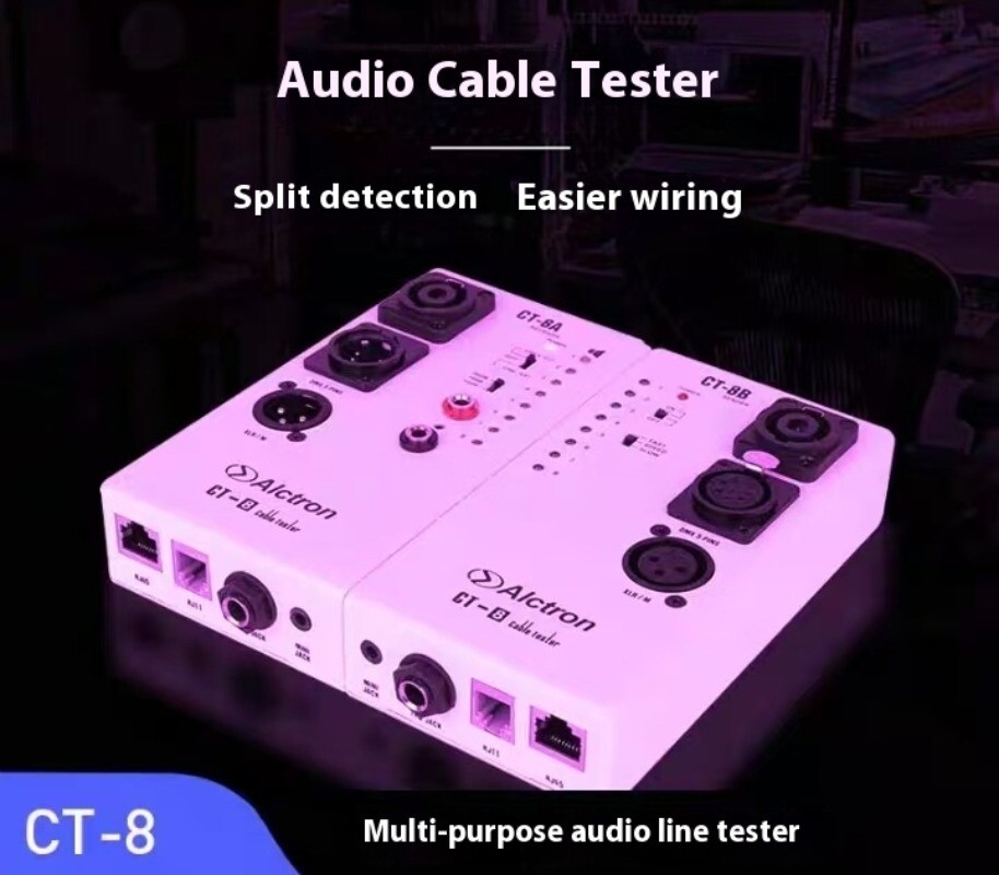 CT-8 Professional Multi-Purpose Audio Line Test Instrument Engineering Wiring