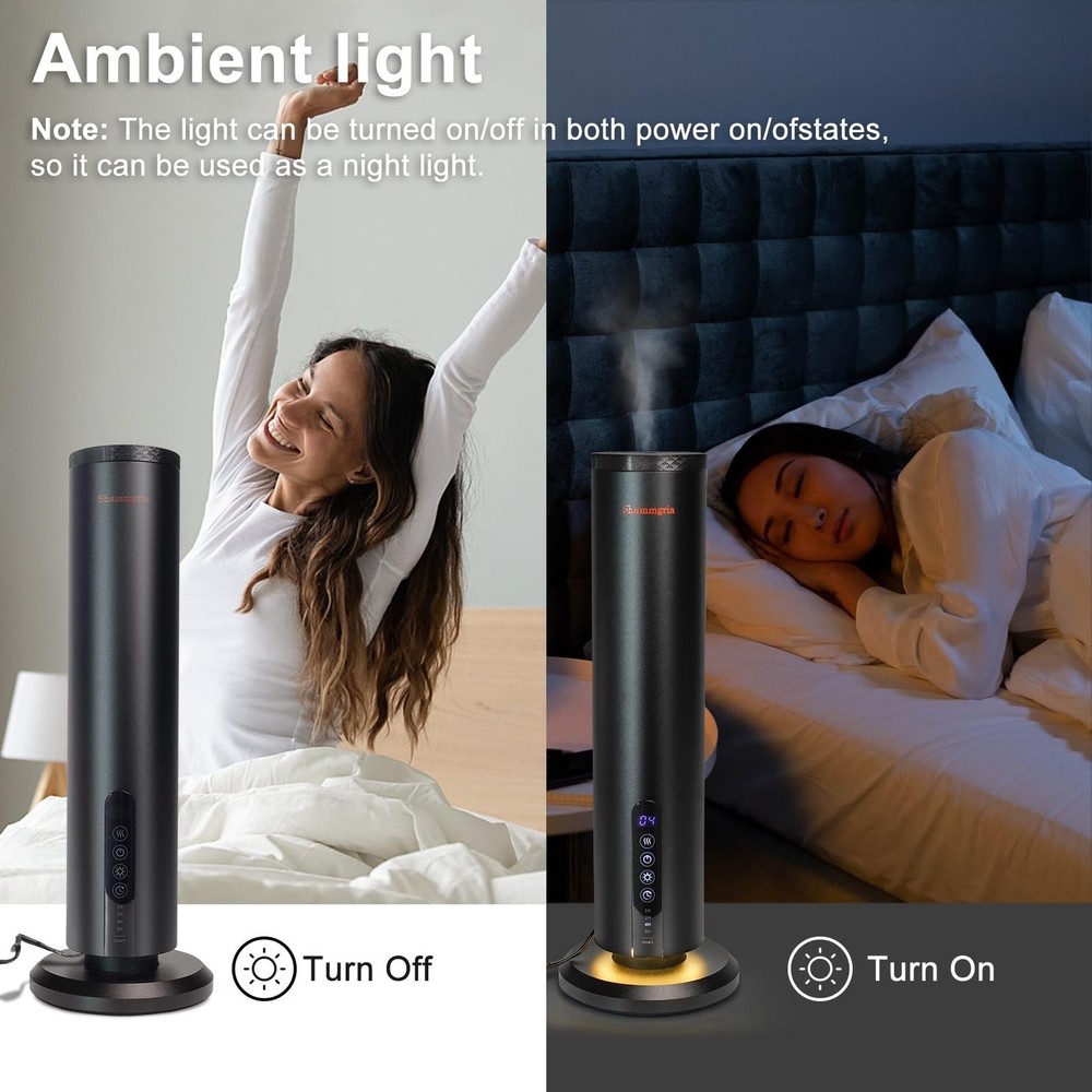 Air Diffuser Bluetooth Waterless Essential Oil Aromatherapy Diffuser with Tim...
