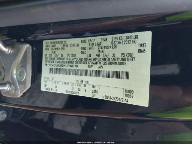 Used A/C Selector Switch fits: 2017 Ford Escape Front automatic temperature cont