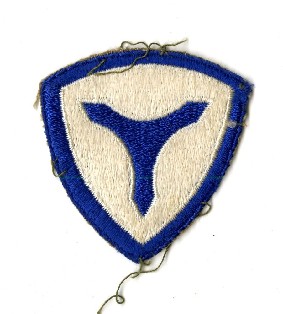 3rd Service Command White Back Patch WWII Vintage Mid Atlantic