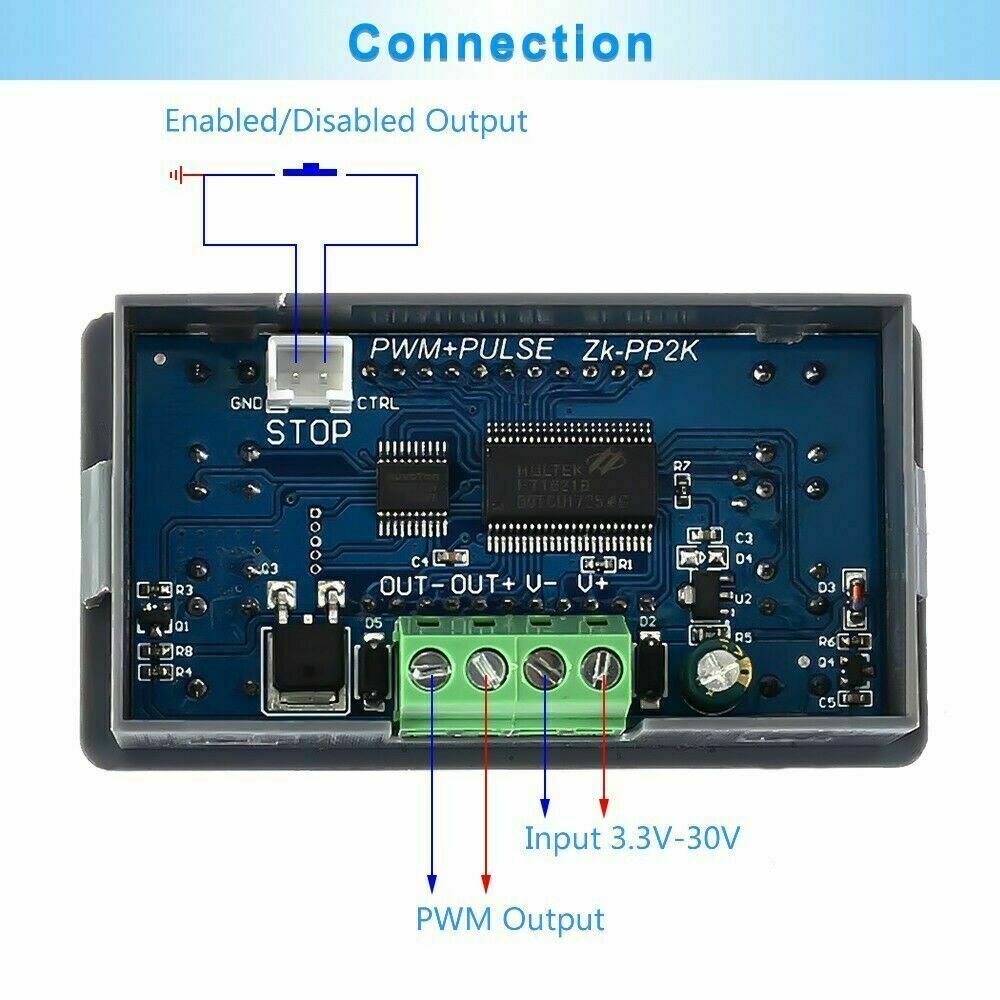 High Power PWM & Pulse Signal Generator Frequency Duty Cycle Adjustable Driver