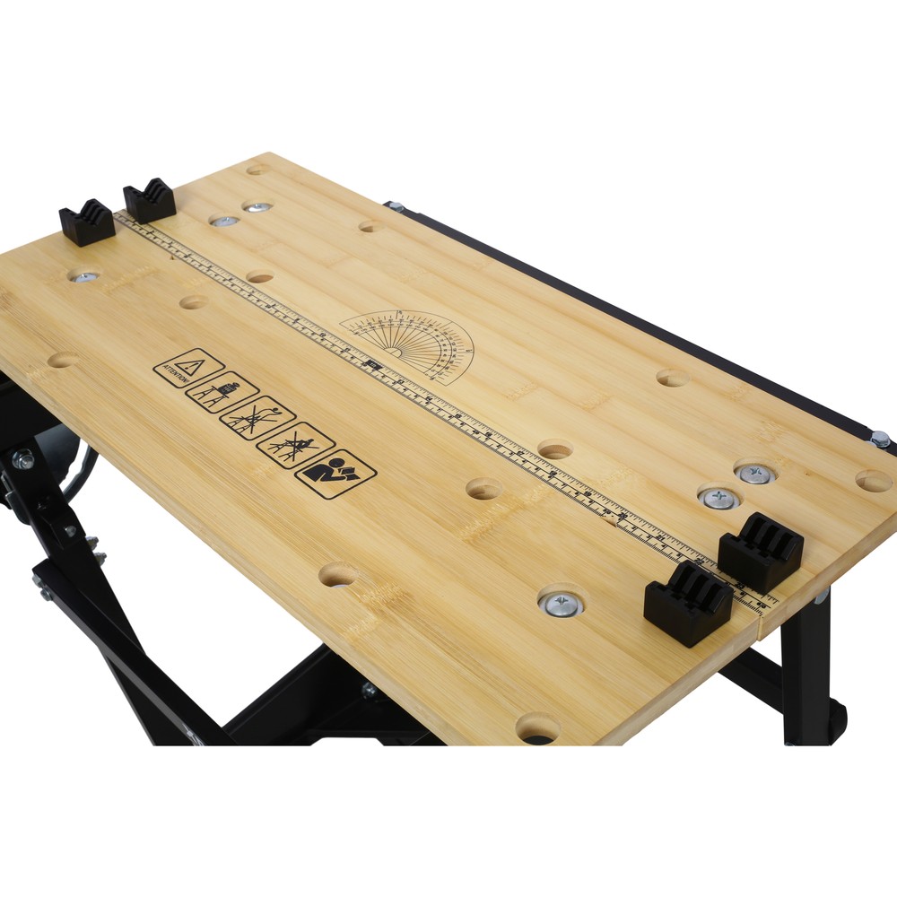 Multifunctional Workbench Foldable Workbench w/ Adjustable Jaws for Woodworking