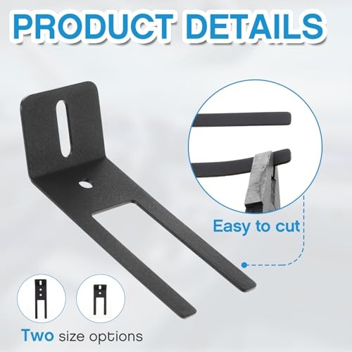 8 Pcs Interior Visor Bar Headliner Emergency Warning Light U-Bracket Mount 2