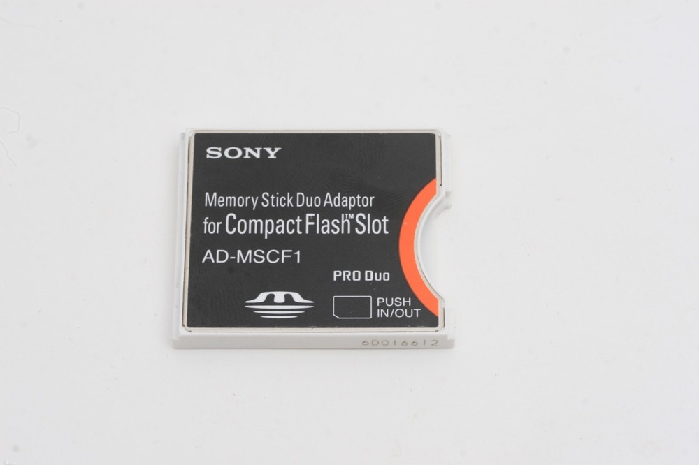 Sony AD-MSCF1 Memory Stick Duo Adapter for Compact Flash