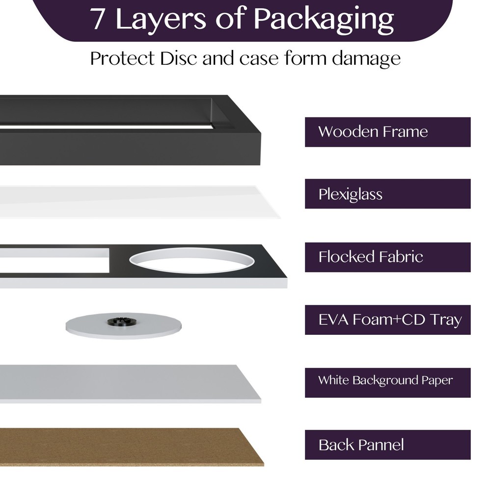 Video Game Display Frame for PS2 Game Case and Disc, Room Decor