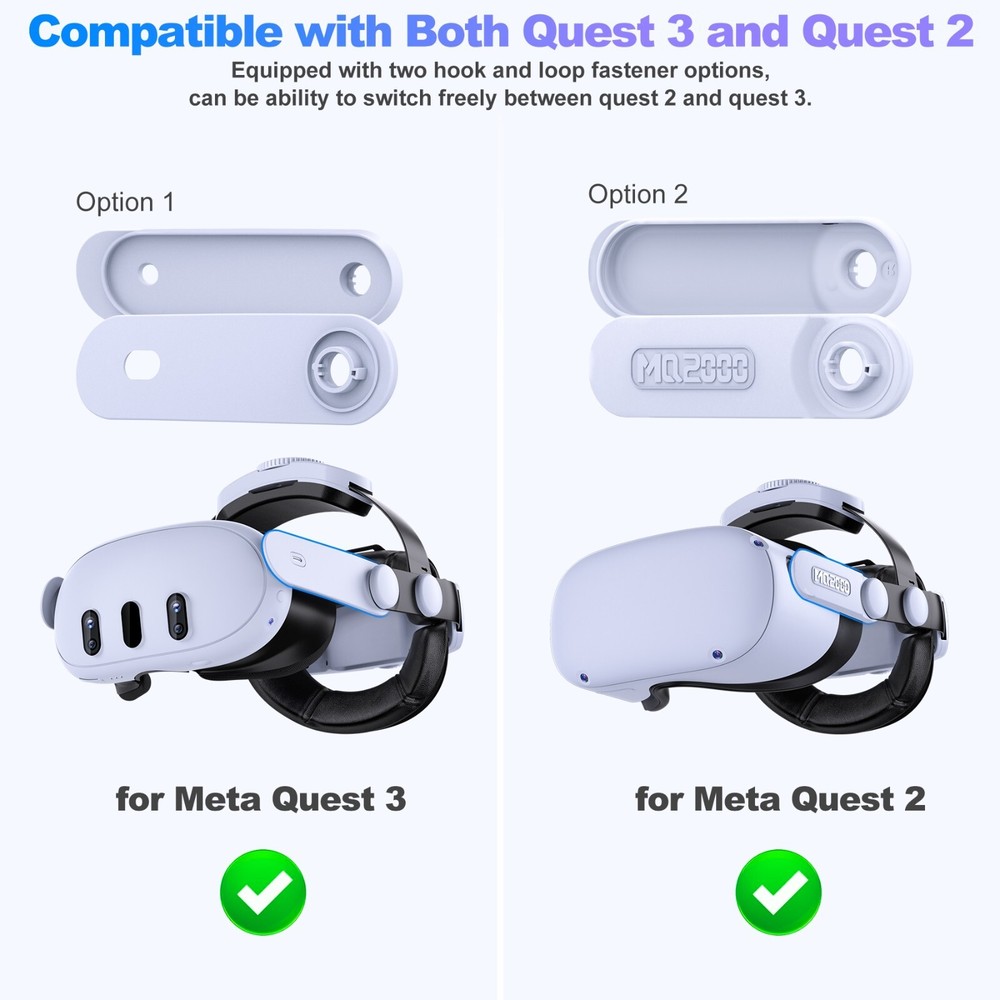 VR Headset Strap For Meta Quest 3/Quest 2 Accessories,Elite Strap Replacement US