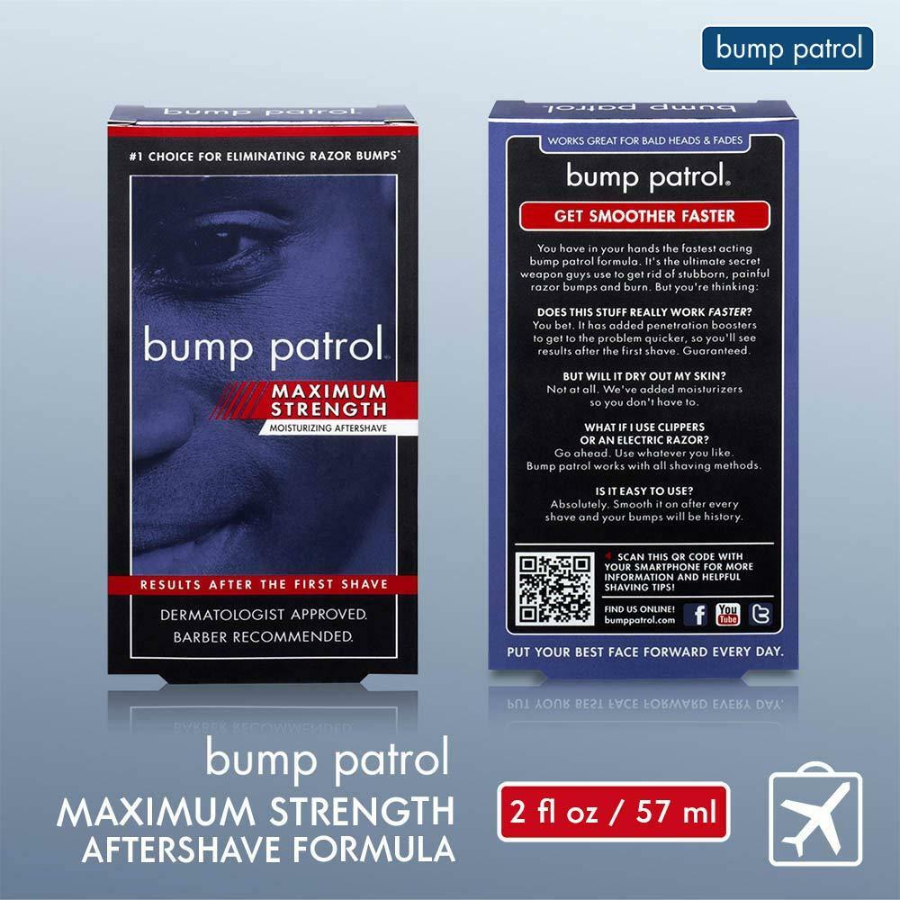 Bump Patrol Maximum Strength Aftershave Formula - After Shave 2oz, Single