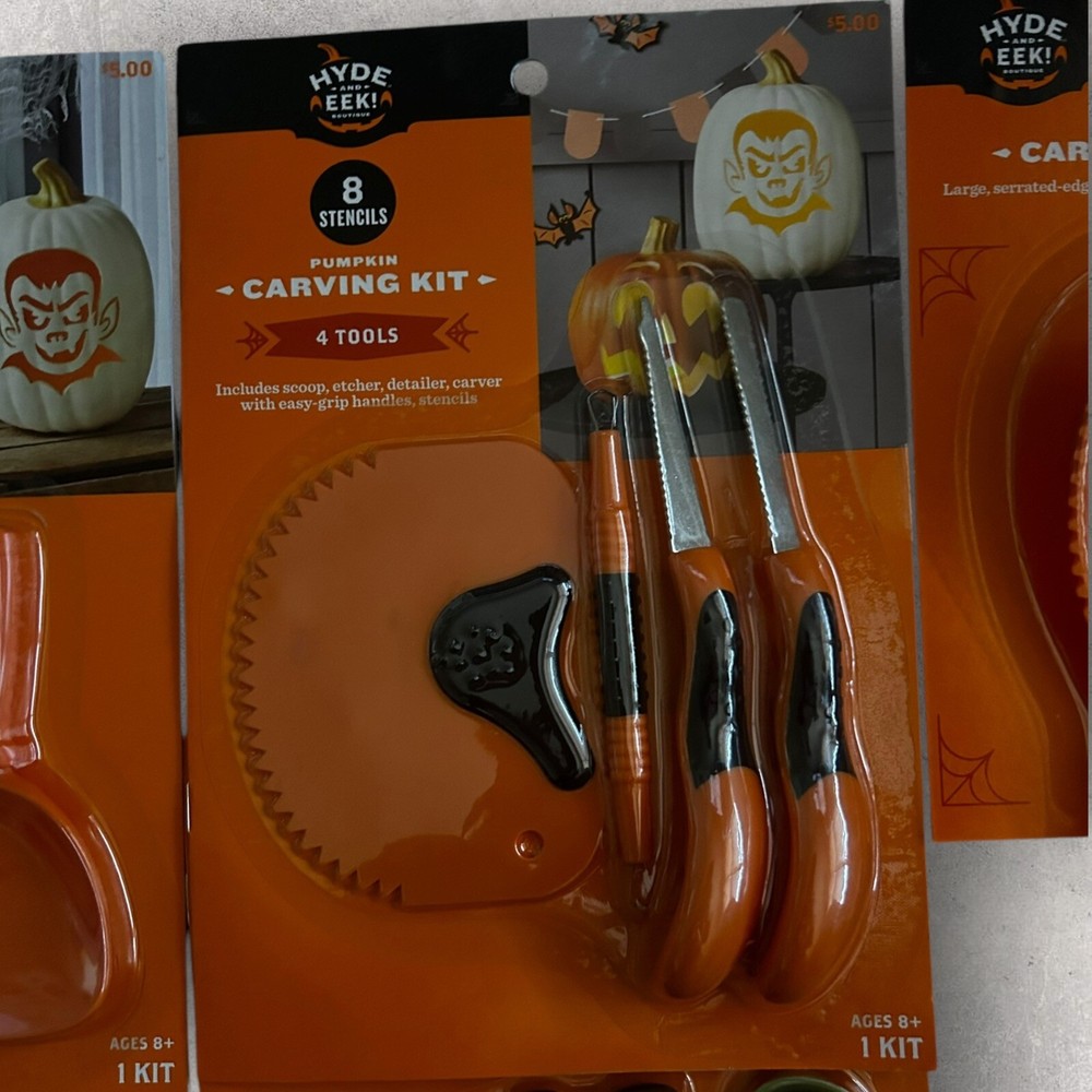 Hyde & Eek! Halloween Carving Kit BUNDLE NeW