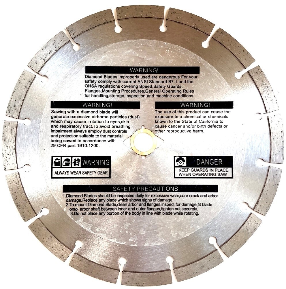 8'' Segmented diamond blade for Masonry, stone, concrete pavers (5 pack)