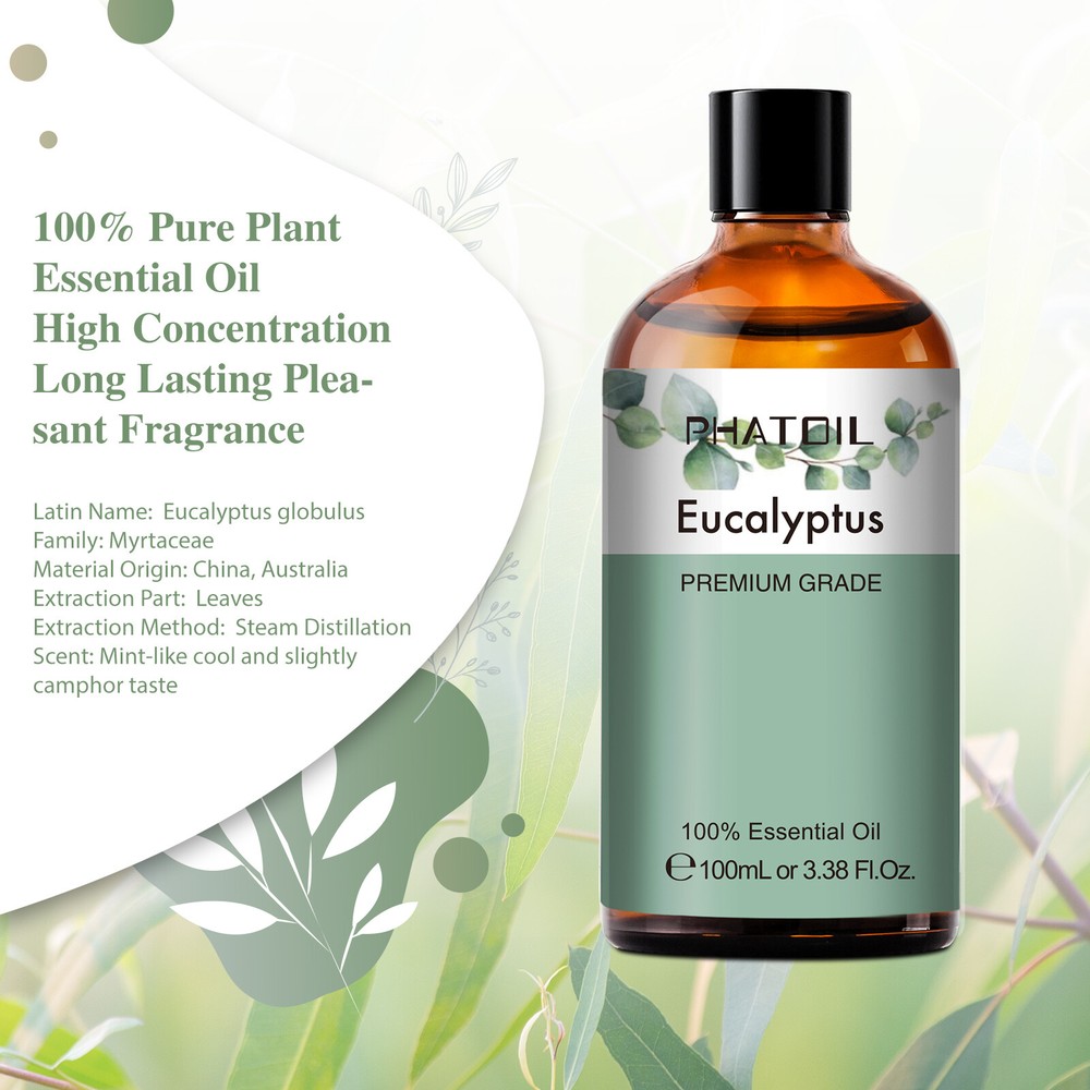 100ml Pure Eucalyptus Essential Oils Aromatherapy Essential Oil For Diffusers