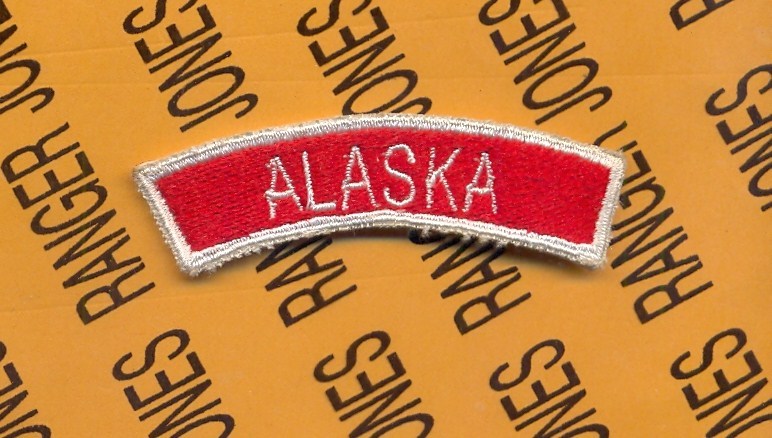 US Army Recruiting Command ALASKA 2.5" tab arc patch c/e