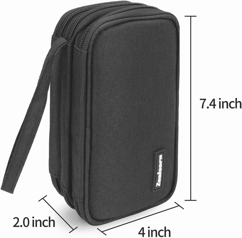 USB Flash Drive Case Organizer Holds 30 Pcs, Black