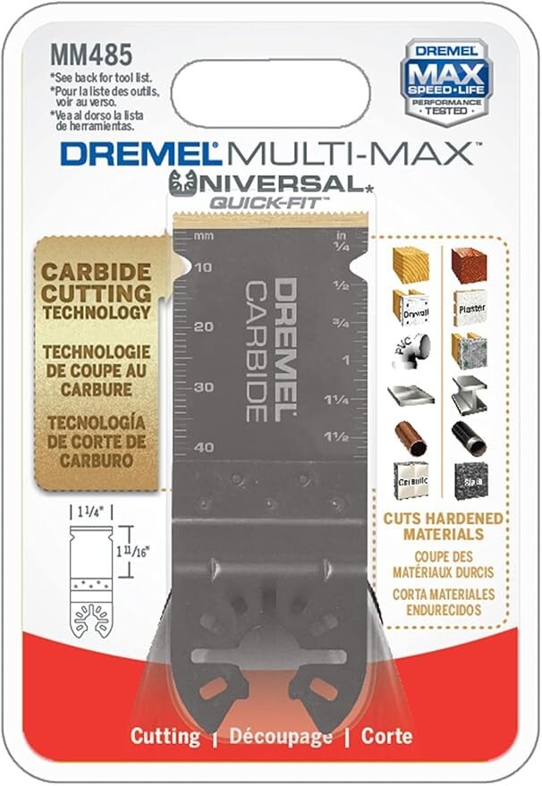 Dremel 1-1/4" Multi-Max End-Cut Oscillating Multi-Tool Saw Blade MM485