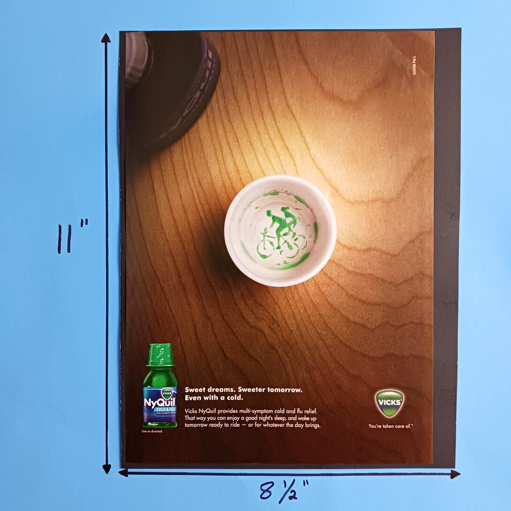 2008 Vicks NyQuil Cold & Flu Print Advertisement