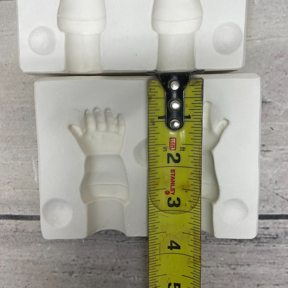 Unbranded Ceramic Casting Mold Porcelain Doll Hands