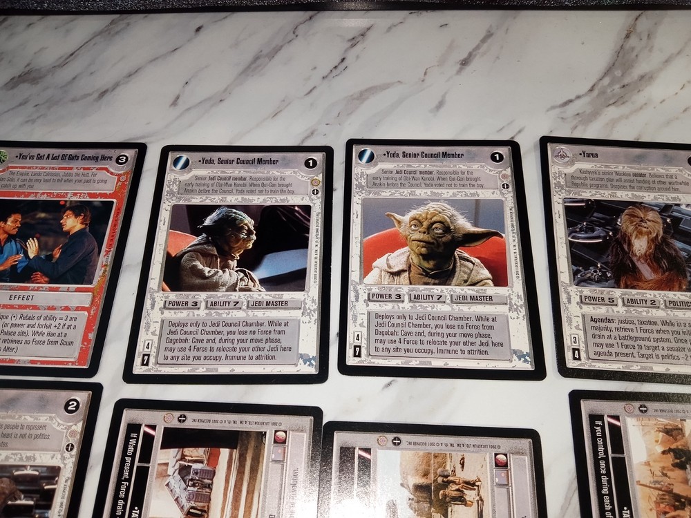 Star Wars CCG Coruscant Complete Set (Base + Rules + Checklists + All AIs) READ