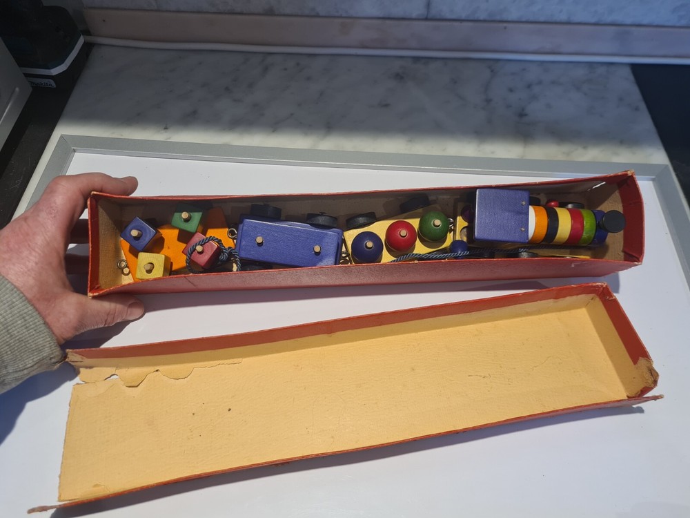 Tofa Wooden Train 1950s 100% Complete