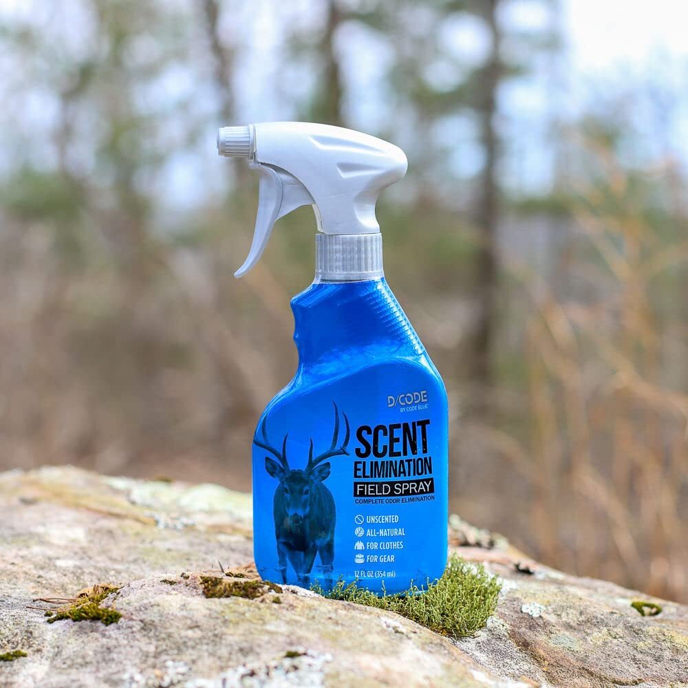 Code Blue D Code Scent Elimination Field Spray 12 oz Unscented for Hunters