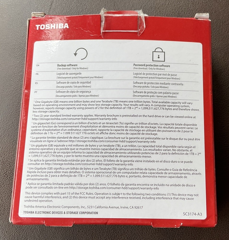 toshiba canvio advance 2tb