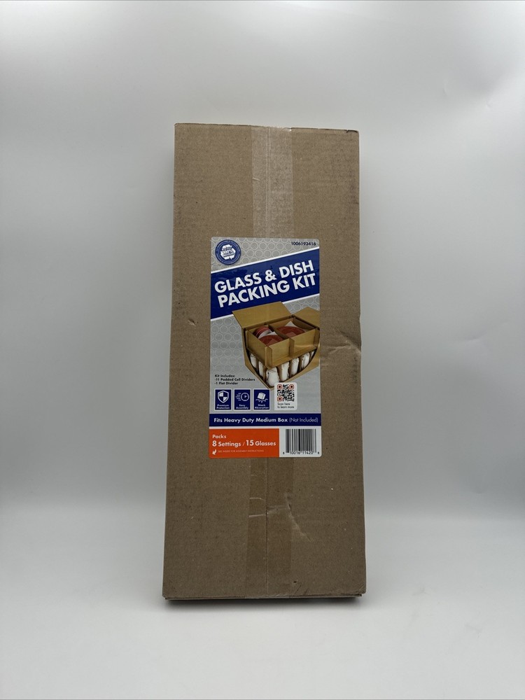 Pratt Dish Packing Kit  for 8 place setting/ 15 Glasses 1006193416