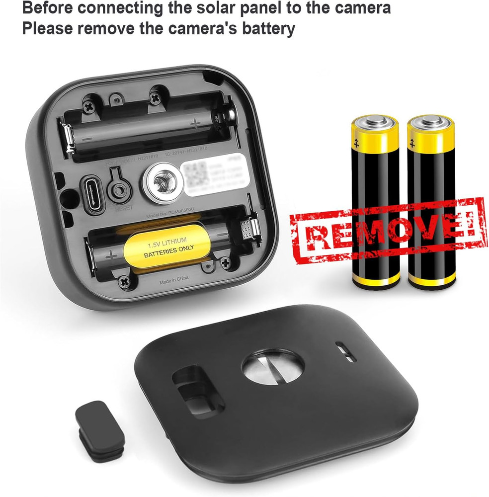 Solar Panel for Blink Camera, Solar Panel 4W Compatible with Blink Outdoor 4 (4T