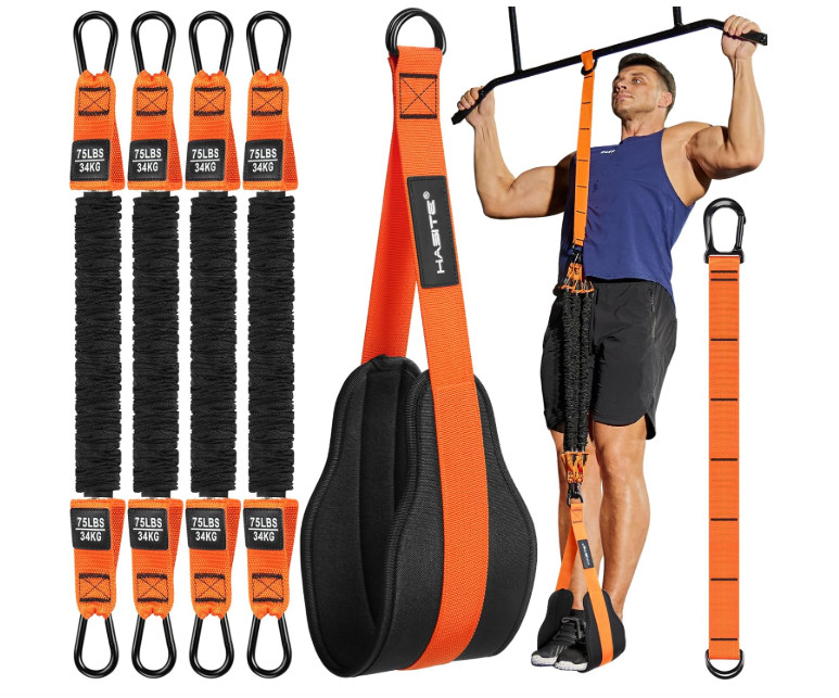 Pull up Assistance Bands Set - 4 Heavy Duty Resistance Bands 300Lbs, Adjustable