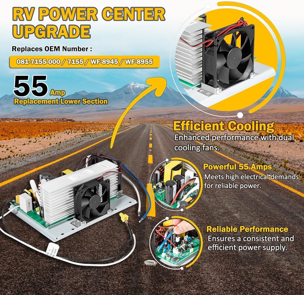 081-7155-000 Power Center Lower Section Replacement for Models 7155,WFCO WF-8945
