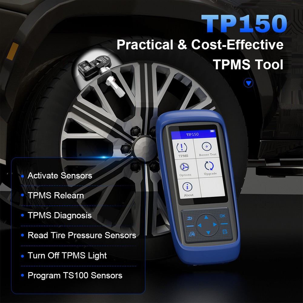 XTOOL NEW TP150 TPMS Programming Tool Universal TPMS Relearn/Reset/Activate 2025