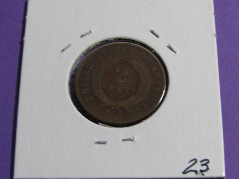 1869 Two Cent Piece #647 - VG